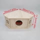 thumbnail image 5 of Casa Erizo Pequeño Hábitat de Animales de Madera Ocultar Choza Patio de Juegos Pequeño Hábitat de Animales Resistente Natural Suministros para Mascotas, 5 of 7