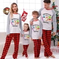 thumbnail image 3 of Pijamas familiares navideños a juego, conjuntos de pijamas a cuadros blancos y negros, My Gnomies, Christams en julio, 3 of 4