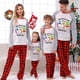 thumbnail image 3 of Pijamas familiares navideños a juego, conjuntos de pijamas a cuadros blancos y negros, My Gnomies, Christams en julio, 3 of 4