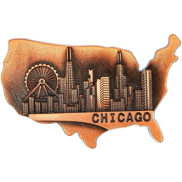 I Love Chicago Souvenir Fridge Magnet
