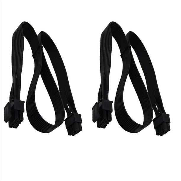 2X CPU de 8 Macho Una CPU de 8 (4 + 4) Macho EPS-12V Cable Adaptador de Alimentación de Placa Base para Fuente de Alimentación Modular (60 cm)
