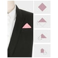 thumbnail image 3 of INSPIRE CHIC Men's Pocket Squares Solid Color Handkerchiefs Pink One Size, 3 of 4