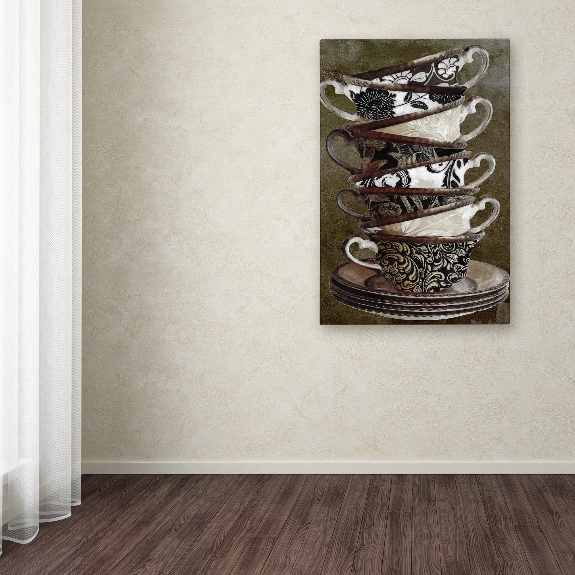 Trademark Fine Art "Afternoon Tea II" Canvas Art by Color Bakery