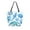 Marine Organismsd, variant on Open Top Canvas Tote Bag with Zipper Reusable Shopping Bag 13.5x15" Roomy Carryall Lavender-colored Butterfly Pattern
