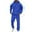 Blue, variant on Sweatsuits for Men Set 2 Piece Letter Graphic Comfortable Hoodie Sweatshirt and Joggers Sweatpants Sets Casual Streetwear Fall Fashion Pullover Suits Winter Clothes Outfits