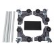 thumbnail image 1 of Base de soporte para refrigerador móvil, base de aleación de hierro ajustable, soporte para lavadora con freno, nivelación de ángulo de equilibrio para muebles y electrodomésticos, 1 of 14