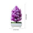 thumbnail image 3 of COM1950s Artificial Potted Plant, Faux Mini Tree with Bendable Stems for Home Desk Decor, Low Maintenance Fake Greenery in Pot, 3 of 7