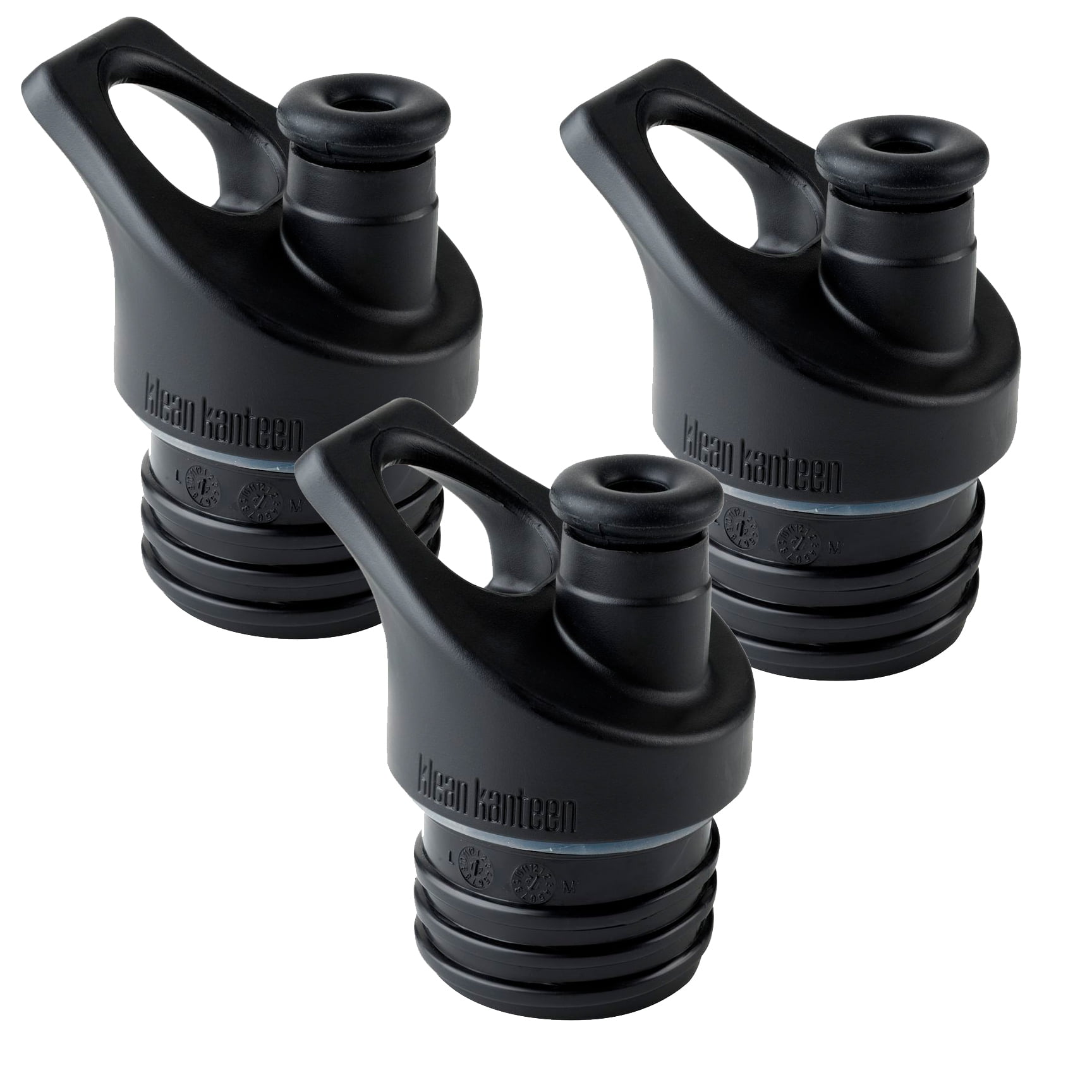 Klean Kanteen Sports Black Sports Cap 3.0 3 Pack
