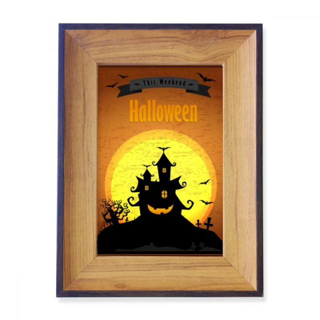 Marco de imagen de escritorio Halloween Ghost Bat Unbranded 18 x 13 cm