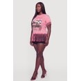 thumbnail image 3 of Women's Plus Size Acid Wash Classic Graphic Fringe Hem Tee, 3 of 4
