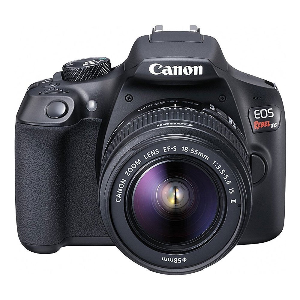 Canon EOS Rebel T6 Bundle With EF-S 18-55mm f/3.5-5.6 IS II Lens + Advanced Accessory Bundle - image 6 of 7