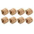 thumbnail image 2 of 8Pcs Country Style Water Woven Napkin Ring, Hand-Woven Straw Napkin Ring, Farmhouse Natural Napkin Buckle, 2 of 10