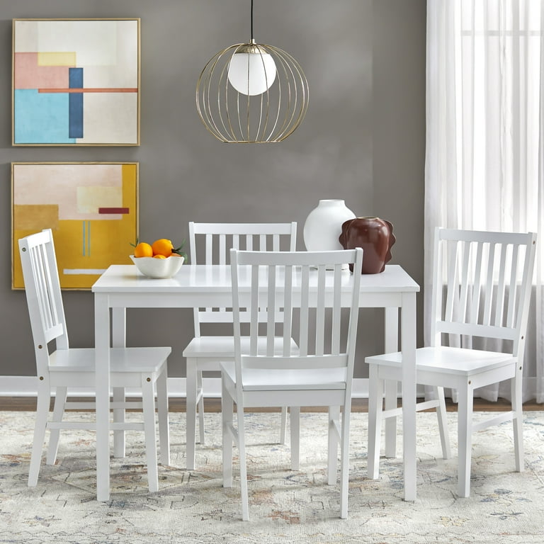 TMS Shaker Dining Chair Set of 4 White
