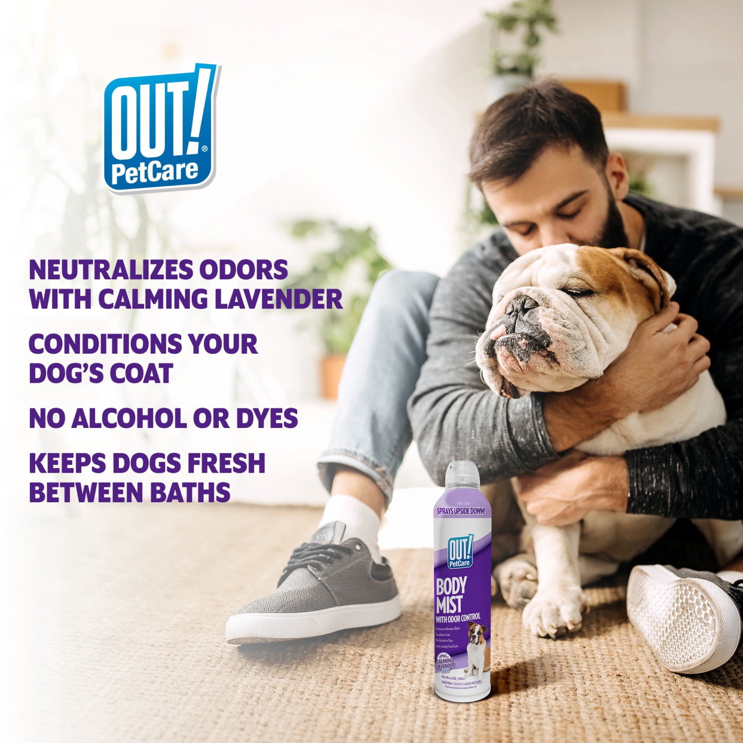 (2 pack) OUT! Petcare Body Mist for Dogs- Lavender 6.3oz