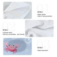 thumbnail image 5 of Cartoon Pink Crabs Bubbles Hanging Towels with Loop Hand Towels Nylon Fastener Tape Design Dish Cloths 2 Pieces, 5 of 7