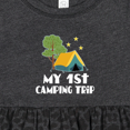 thumbnail image 4 of Inktastic My 1st Camping Trip Girls Baby Dress, 4 of 5