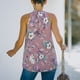 thumbnail image 3 of Camiseta sin mangas con cuello halter para mujer, sin mangas, cuello trasero, cierre de correa, ajuste holgado, camisetas casuales de verano, 3 of 8