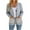 Dark Gray, variant on Fesfesfes Women Cardigan Women Fall Winter Solid Pocket Button Long Sleeves Cardigan Coat Tops