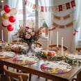 thumbnail image 5 of Spring Flowers Round 15 Inch Placemats Set of 6, Farmhouse Vintage Country Colorful Floral HeatResistant Non Slip Place Mats for Dining Table, Wipeable Braided Kitchen Table Mats for Housewarming, 5 of 9