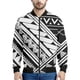 thumbnail image 3 of Chaqueta con cremallera maorí en blanco y negro para hombres y niños, sudadera de gran tamaño con estampado 3D, chaquetas bomber de manga larga para primavera y otoño, 3 of 5