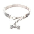 thumbnail image 1 of Collier pour Animal Collier Chiot Collier en Cristal Blanc P, 1 of 1