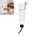 thumbnail image 5 of mdesiwst Automatic Pet Water Dispenser Hamster Cat Cage Hanging No-Drip Water Feeder 180ml 350ml Clear Bottle with Stainless Steel Nozzle for Small Medium Pets, 5 of 8