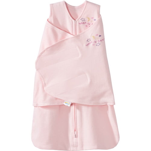 HALO SleepSack Swaddle, 100 Cotton, Soft Pink, Newborn