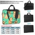 thumbnail image 2 of ZICANCN Laptop Case 14 inch, Autumn Leaves Forest Capybara Work Shoulder Messenger Business Bag for Women and Men, 2 of 7