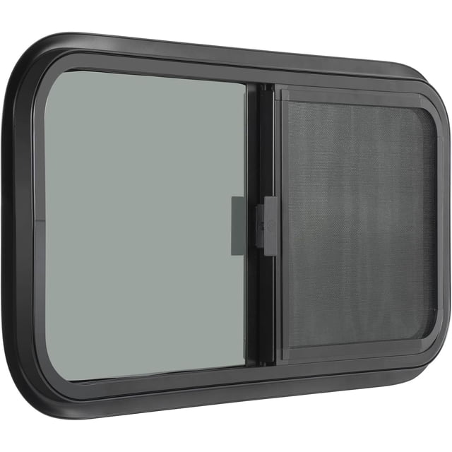 Ventana horizontal OUTPRIZE para autocaravana, 21 x 14 cm, tintada con mosquitera
