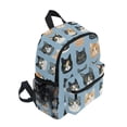 thumbnail image 2 of FORMRS School Backpack with Front Zippered Pocket 12" Student Travel Daypack, Cartoon Cute Cat, 2 of 6