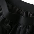 thumbnail image 2 of Lu's Chic Women's Tulle Butterfly Skirt Tutu High Low Tea-length Asymmetrical Elastic Waist A-line Waisted Layered Midi Mesh Pleated Skirts Black One Size, 2 of 5