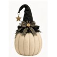 thumbnail image 3 of Halloween Pumpkin Decor Set, 10"Fall Decor,Halloween Decorations, Small Witch Hat Pumpkin Figurines with Bow, Lace and Star, Vintage Farmhouse Halloween Tabletop Decor for Home Party Indoor Display-B, 3 of 16