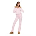 thumbnail image 2 of Forever 21 Women's Flare Jogger Pants with Tonal Back Patch, Fleece Sweatpants, Casual Everyday Comfort Style, Pink, XXS-XXL, 2 of 6