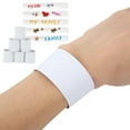 thumbnail image 2 of Qiweii PVC Wristband Bracelet，Adjustable Band for Event Identification and Daily Wear, 2 of 6