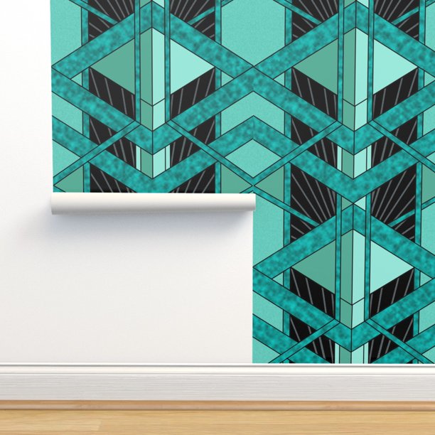 Commercial Grade Wallpaper Swatch Art Deco Elegant 20s Marble