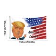 thumbnail image 4 of Presidente La Estadounidense Flaja Flag 5ft X 3ft 2 Latones Latón para Interiores Al Aire Libre, 4 of 9