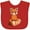 Red, variant on Inktastic Red Panda T-shirt Boys or Girls Baby Bib
