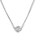 thumbnail image 2 of QTOCIO Home Decor, Magnetic Sparkling Diamond Cold Wind Metal Inlaid Diamond Round Ball 3 Layer Necklace Elegant And Elegant Temperament Light Luxury Collar Chain, 2 of 5