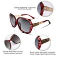 thumbnail image 4 of Gafas de Sol Polarizadas para Mujer FEISEDY Cuadradas Brillantes B2289, 4 of 8
