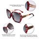 thumbnail image 4 of Gafas de Sol Polarizadas para Mujer FEISEDY Cuadradas Brillantes B2289, 4 of 8