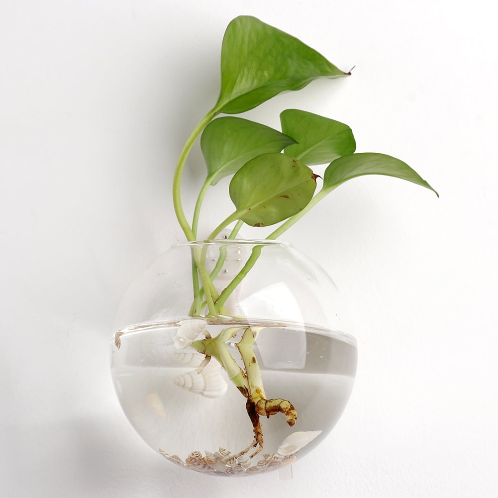 1 pcs Wall Hanging Fish Tank Round Wall Mounted Hanging