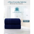 thumbnail image 6 of Casa Platino Bath Towels Set of 2 - Quick Dry, Lightweight Soft Towels for Bathroom, Spa & Gym - Absorbent & Perfect for Daily Use - Navy, 6 of 8