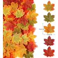thumbnail image 2 of 500 piezas de hojas de arce de otoño artificiales TUNC Sencillez, 2 of 5