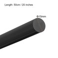thumbnail image 2 of Unique Bargains (POM)Plastic Round Rod,Polyoxymethylene Rods,15mm Dia 50cm Length Black Engineering Plastic Round Bar, 2 of 2