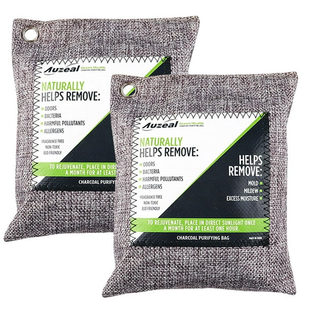OriginalSourcing 2 Packs Nature Fresh Air Purifier Bag Charcoal Bamboo