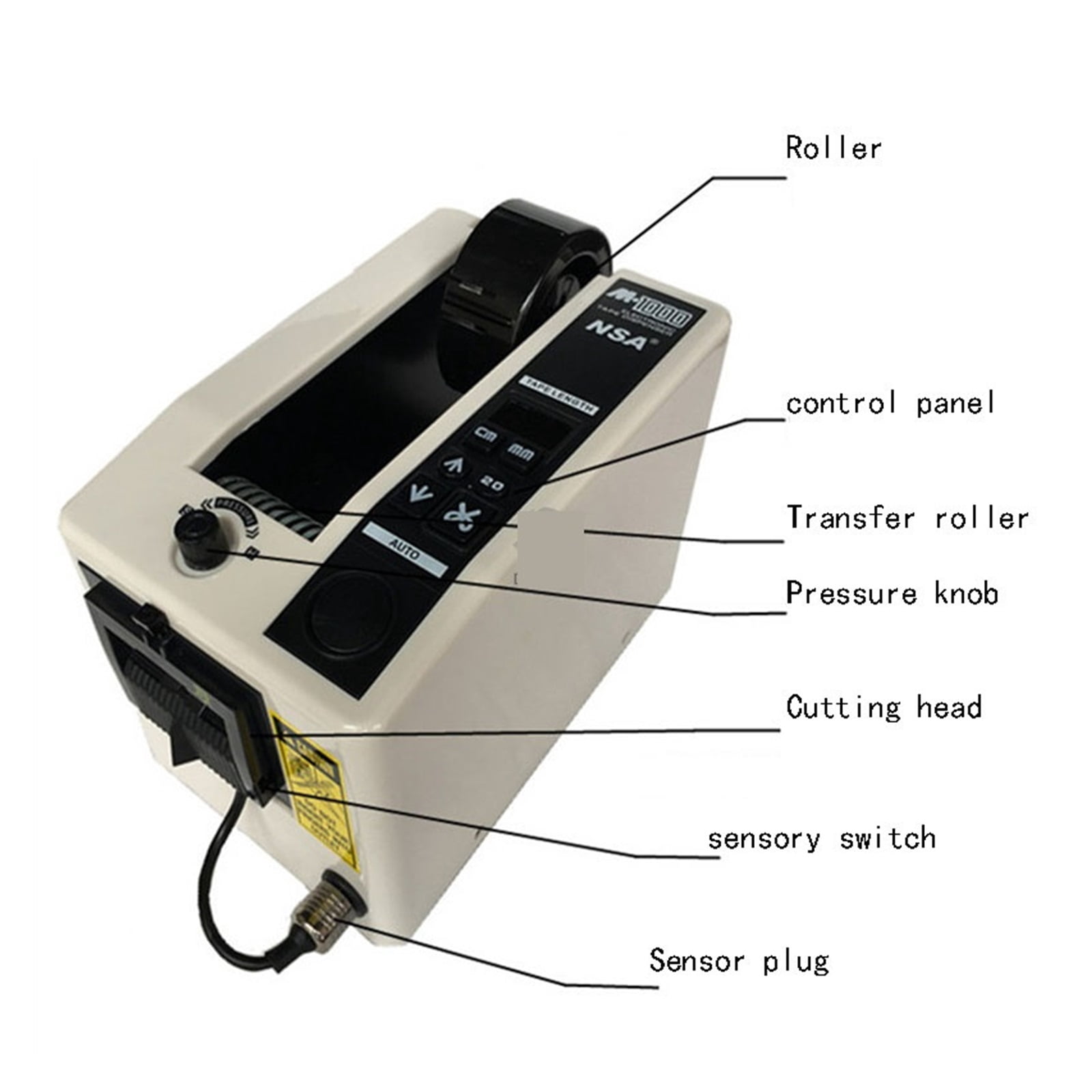 Automatic Packing Tape Dispenser M-1000 Office Equipment, Tape Adhesive Cutting Cutter Machine