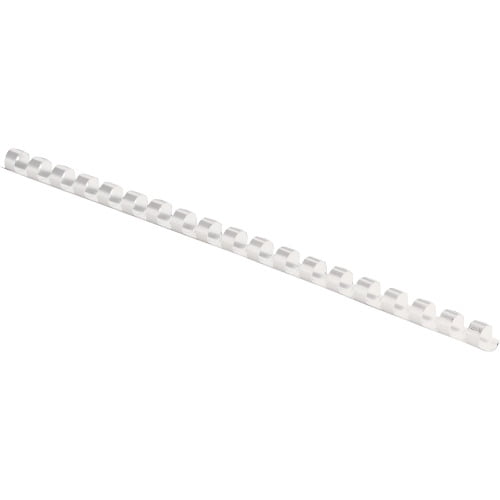 Fellowes Plastic Combs - Round Back, 5/16', 40 sheets, White, 100 pk 0.3' Height x 10.8' Width x 0.3' Depth - 40 x Sheet Capacity - For Letter 8.50' x 11' Sheet - Round - White - Plastic - 100 / Pack