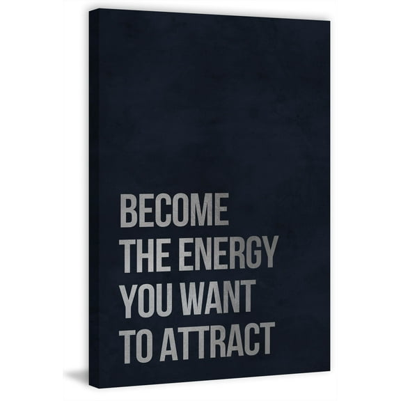 Become the Energy Painting Print on Wrapped Canvas