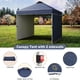 thumbnail image 3 of Pop Up Canopy Tent para Commercial Use Resistente 2 Removable Side Panels Privacy cm de Anchoheeled Carry Bag 4 Sandbags Portátil Sun Shelter para Camping Beach Parties y Events, 3 of 5