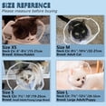 thumbnail image 3 of GFDYREE Cat Cone, Soft Cone for Cats to Stop Licking and Scratching, Comfortable Cat Cone Collar with Upgraded PVC Material and Adjustable Velcro for Healing Wound, After Surgery and Vet Vis, 3 of 7